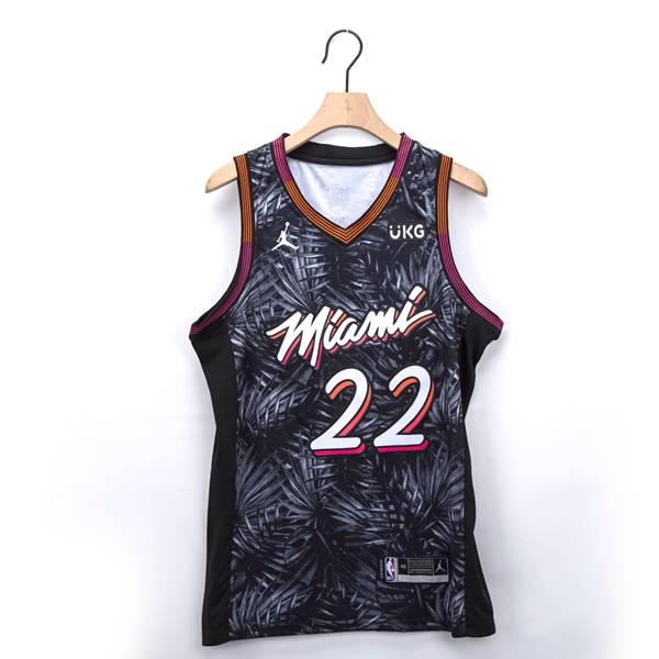 20/21 Miami Heat BUTLER #22 Black AJ Basketball Jersey (Stitched)