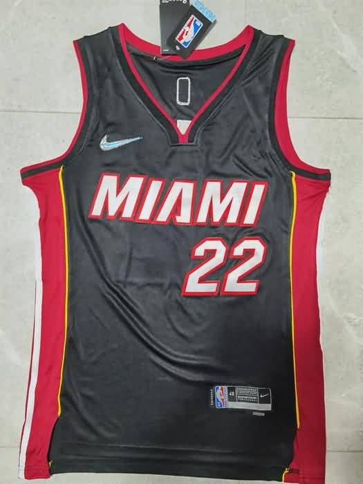 21/22 Miami Heat BUTLER #22 Black Basketball Jersey (Stitched)