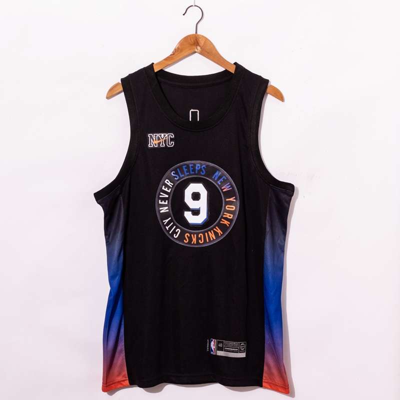 20/21 New York Knicks BARRETT #9 Black City Basketball Jersey (Stitched)