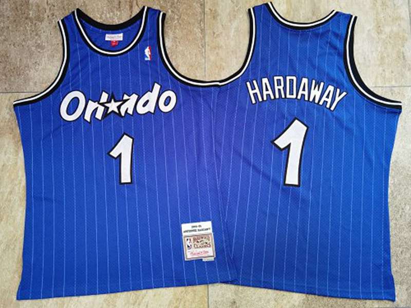 1994/95 Orlando Magic HARDAWAY #1 Blue Classics Basketball Jersey (Closely Stitched)