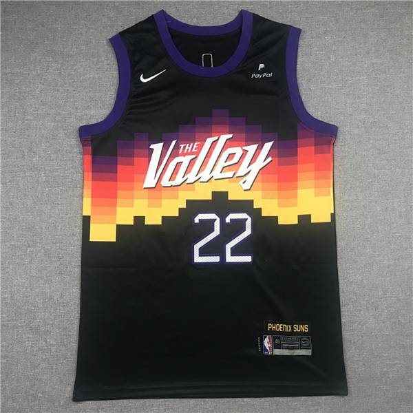 20/21 Phoenix Suns AYTON #22 Black City Basketball Jersey (Stitched)