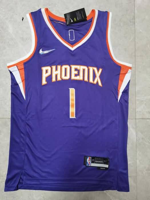 21/22 Phoenix Suns BOOKER #1 Purple Basketball Jersey (Stitched)