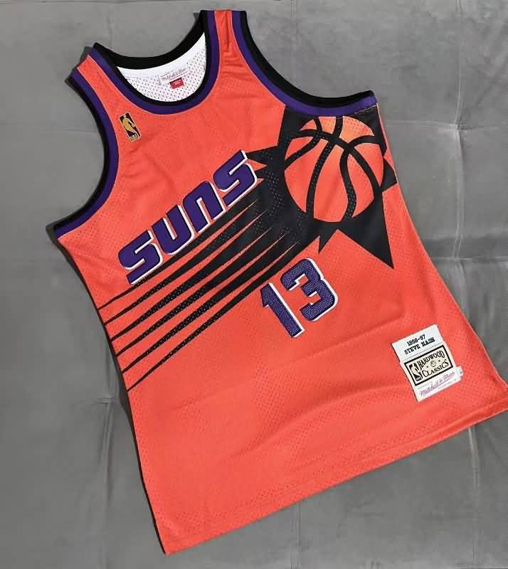 1996/97 Phoenix Suns NASH #13 Orange Classics Basketball Jersey (Closely Stitched)