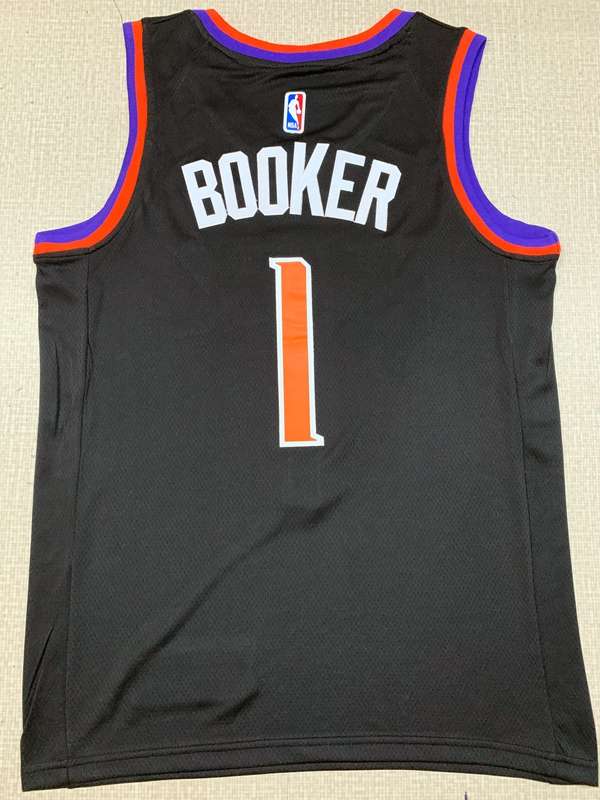 Phoenix Suns BOOKER #1 Black Basketball Jersey (Stitched)