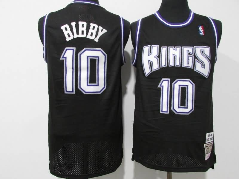 2001/02 Sacramento Kings BIBBY #10 Black Classics Basketball Jersey (Stitched)