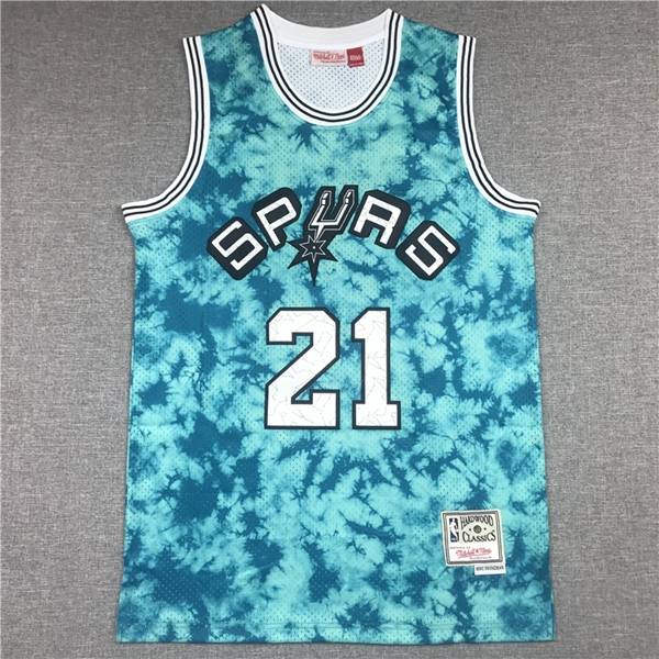San Antonio Spurs DUNCAN #21 Green Classics Basketball Jersey (Stitched)
