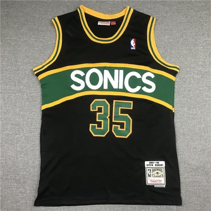 2007/08 Seattle Sounders DURANT #35 Black Classics Basketball Jersey (Stitched)