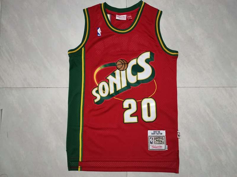 1997/98 Seattle Sounders PAYTON #20 Red Classics Basketball Jersey (Stitched)