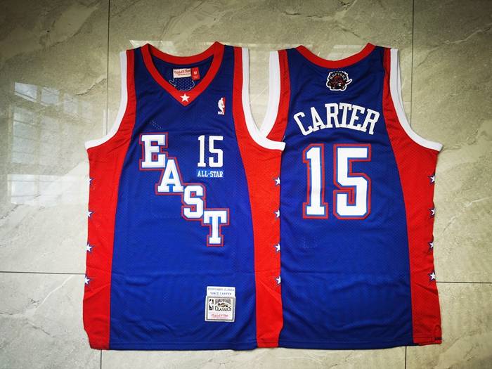 2004 Toronto Raptors CARTER #15 Blue ALL-STAR Classics Basketball Jersey (Stitched)