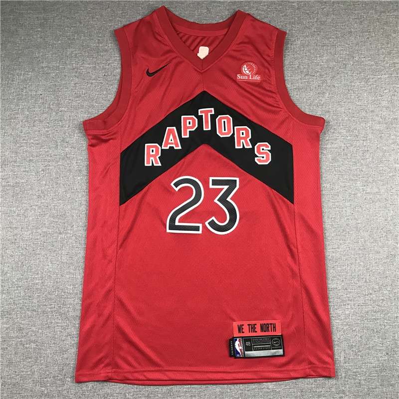 20/21 Toronto Raptors VANVLEET #23 Red Basketball Jersey (Stitched)