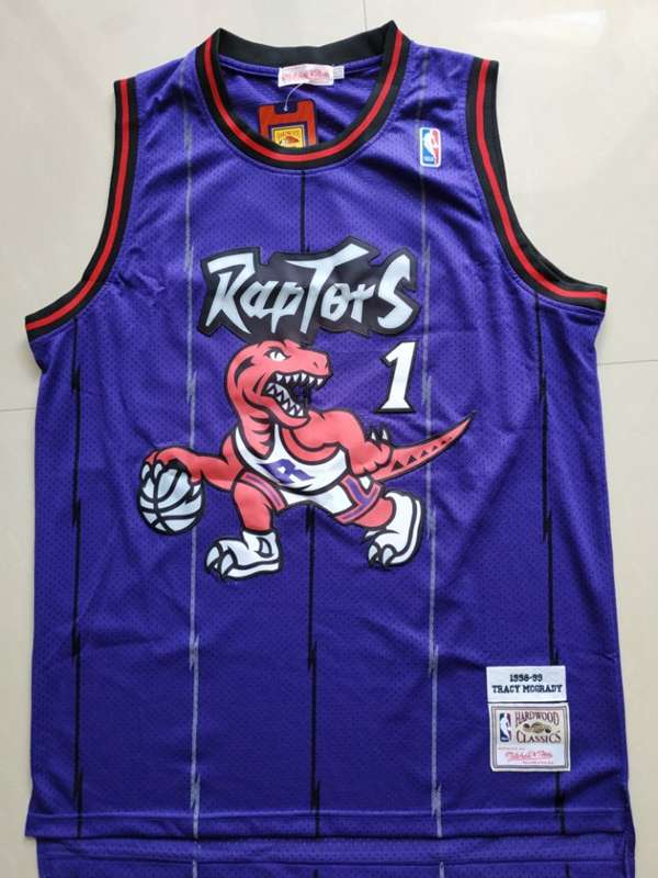 1998/99 Toronto Raptors MCGRADY #1 Purple Classics Basketball Jersey (Stitched)