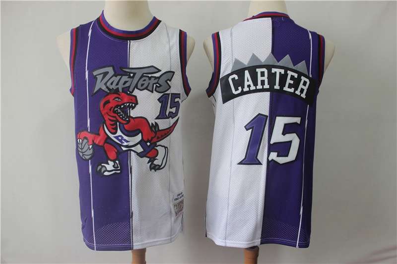1998/99 Toronto Raptors CARTER #15 Purple White Classics Basketball Jersey (Stitched)