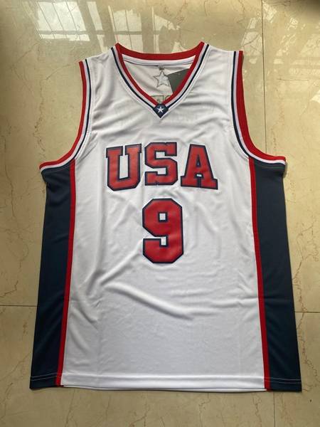 2000 USA CARTER #9 White Classics Basketball Jersey (Stitched)