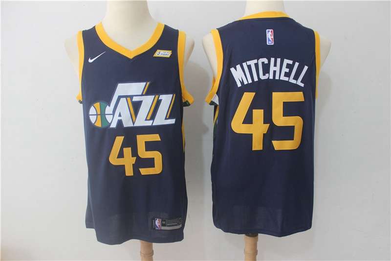 Utah Jazz MITCHELL #45 Dark Blue Basketball Jersey (Stitched)