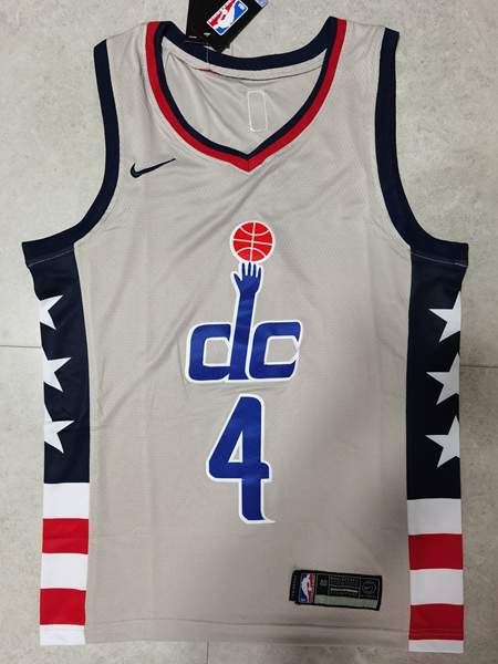 20/21 Washington Wizards WESTBROOK #4 Grey Basketball Jersey (Stitched)