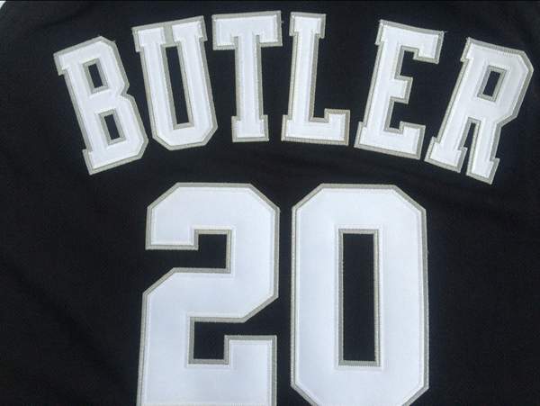 Butler Bulldogs BUTLER #20 Black NCAA Basketball Jersey