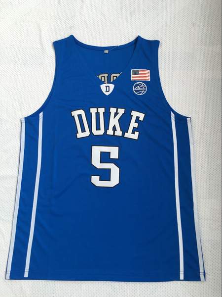 Duke Blue Devils BARRETT #5 Blue NCAA Basketball Jersey