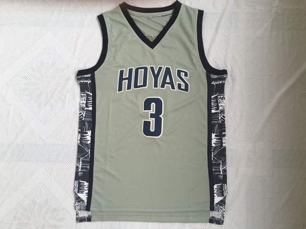 Georgetown Hoyas IVERSON #3 Grey NCAA Basketball Jersey