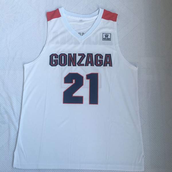 Gonzaga Bulldogs HACHIMURA #21 White NCAA Basketball Jersey