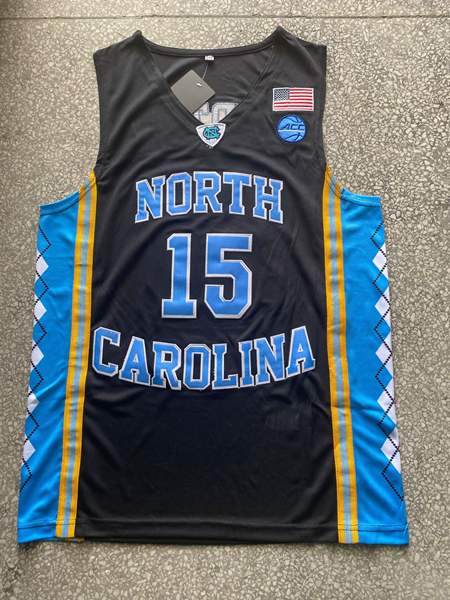 North Carolina Tar Heels CARTER #15 Black NCAA Basketball Jersey