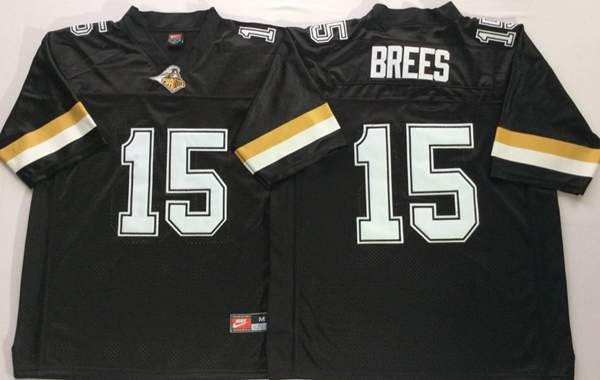 Purdue Boilermakers BREES #15 Black NCAA Football Jersey