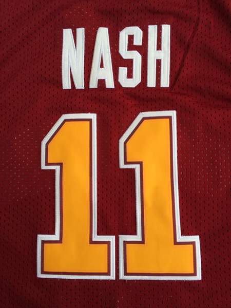Santa Clara Broncos NASH #11 Red NCAA Basketball Jersey