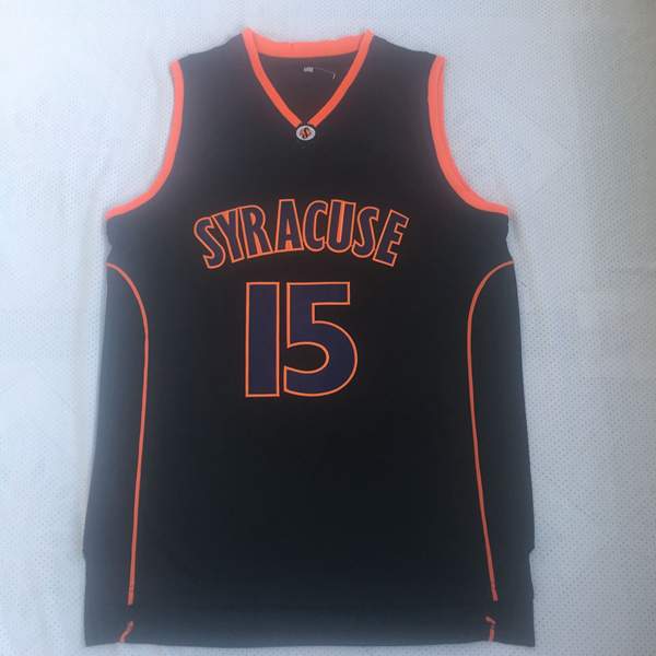 Syracuse Orange ANTHONY #15 Black NCAA Basketball Jersey