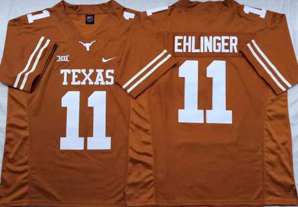 Texas Longhorns EHLINGER #11 Orange NCAA Football Jersey