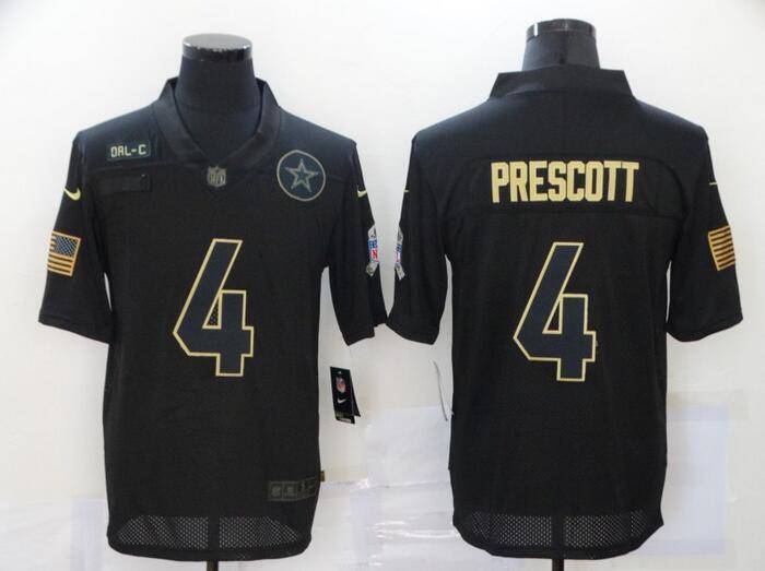 Dallas Cowboys Black Gold Salute To Service NFL Jersey