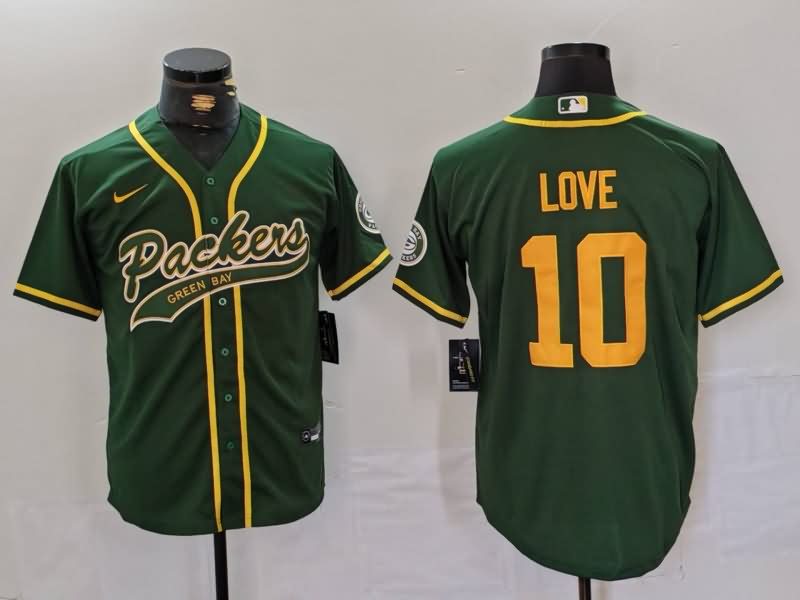 Green Bay Packers Green MLB&NFL Jersey 02