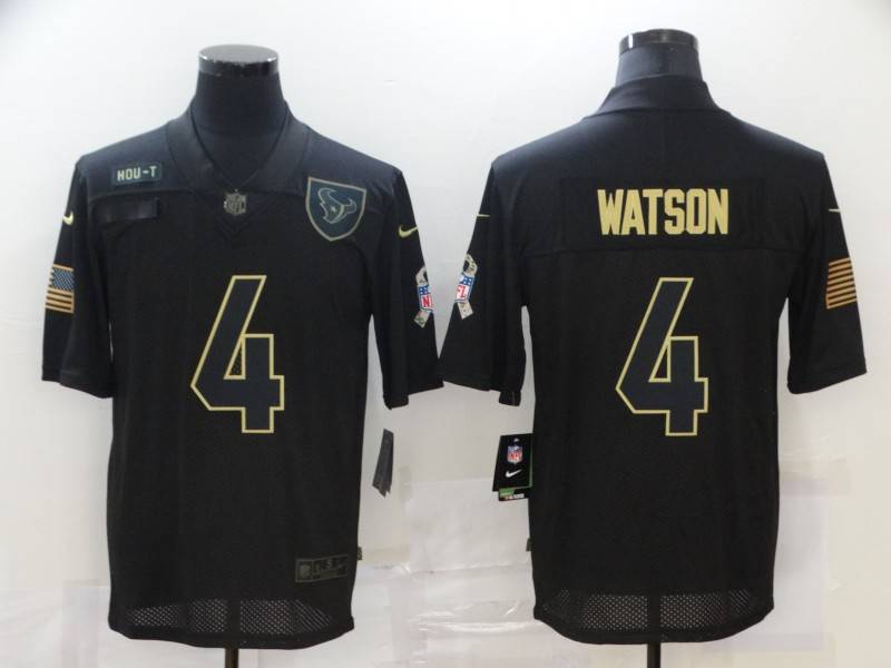 Houston Texans Black Gold Salute To Service NFL Jersey