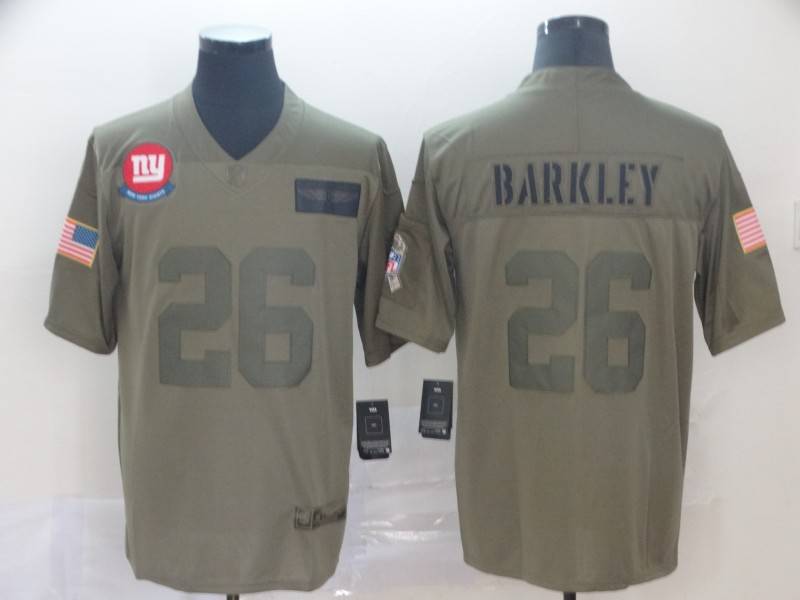 New York Giants Olive Salute To Service NFL Jersey