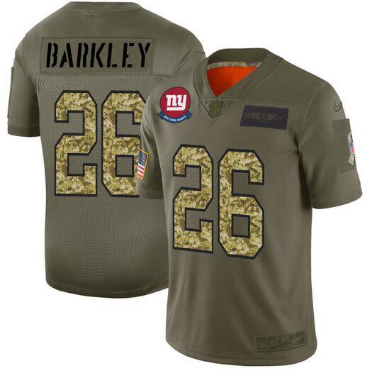 New York Giants Olive Salute To Service NFL Jersey 04