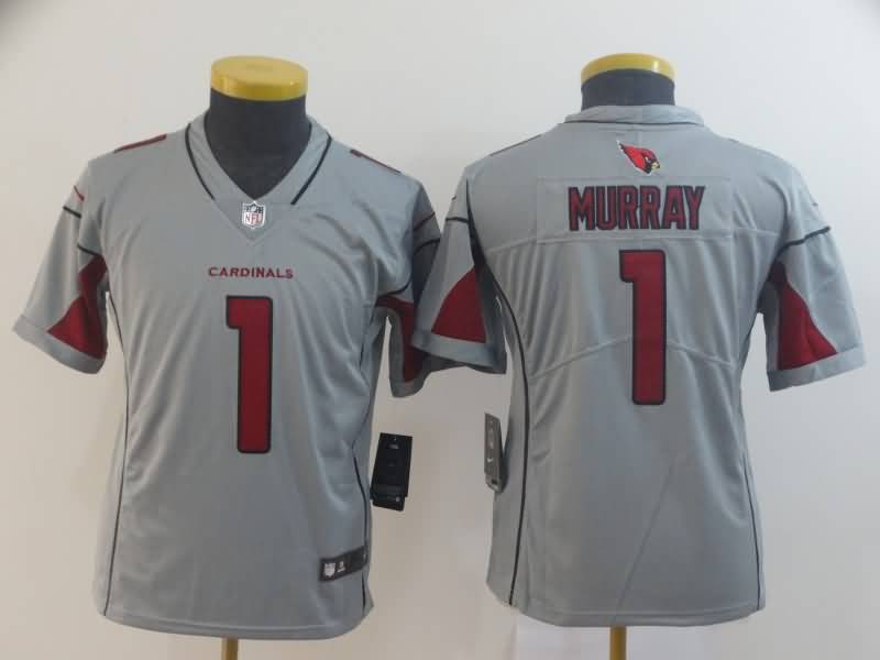 Kids Arizona Cardinals MURRAY #1 Grey Inverted Legend NFL Jersey