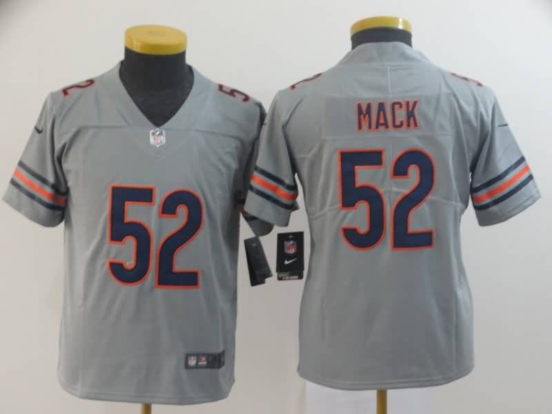 Kids Chicago Bears MACK #52 Grey Inverted Legend NFL Jersey