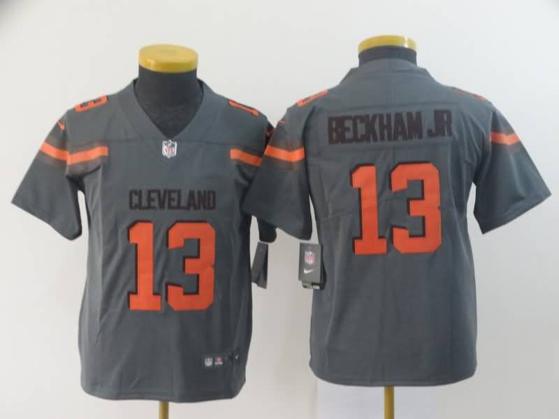 Kids Cleveland Browns BECKHAM JR #13 Grey Inverted Legend NFL Jersey