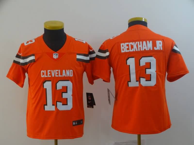 Kids Cleveland Browns BECKHAM JR #13 Orange NFL Jersey