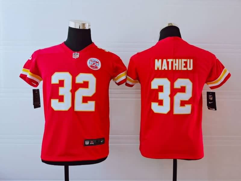 Kids Kansas City Chiefs MATHIEU #32 Red NFL Jersey