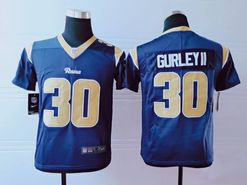 Kids Los Angeles Rams GURLEY II #30 Dark Blue NFL Jersey