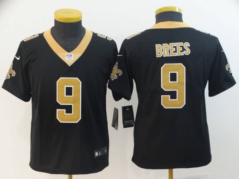Kids New Orleans Saints BREES #9 Black NFL Jersey