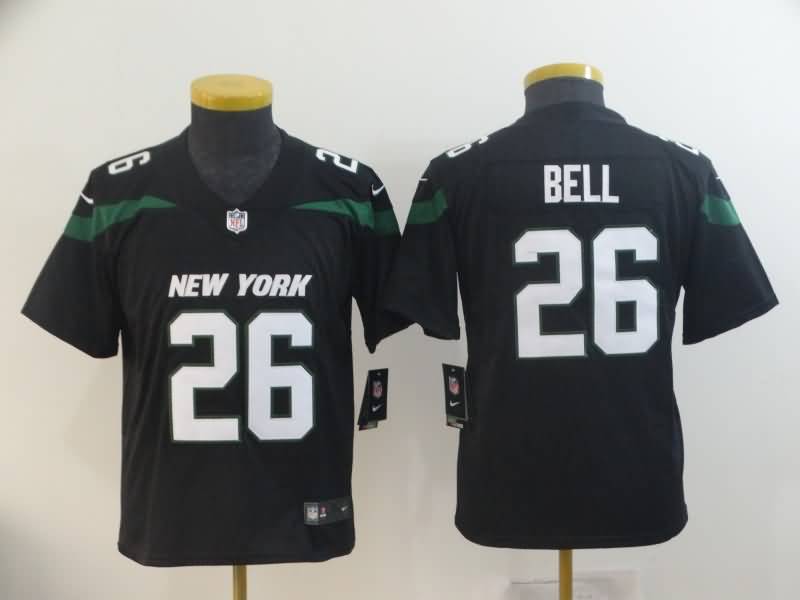 Kids New York Jets BELL #26 Black NFL Jersey