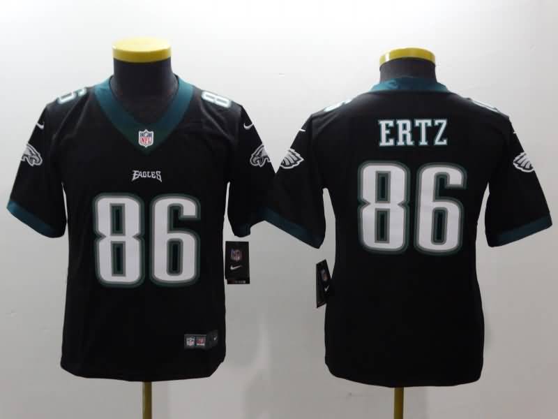 Kids Philadelphia Eagles ERTZ #86 Black NFL Jersey