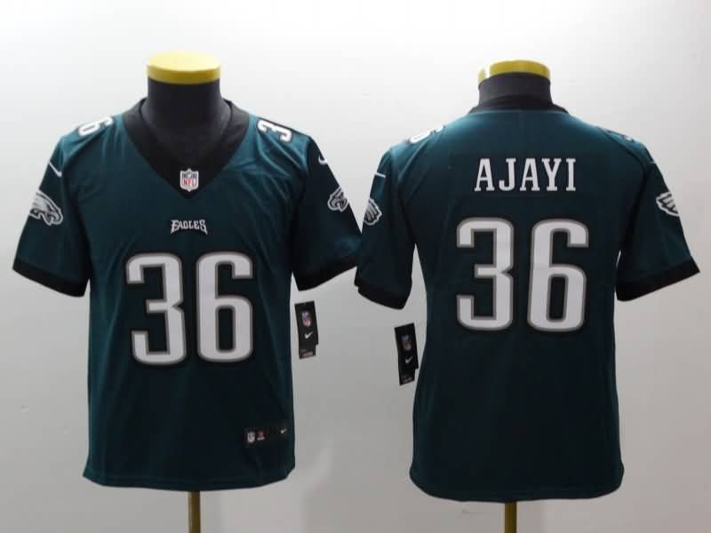 Kids Philadelphia Eagles AJAYI #36 Green NFL Jersey