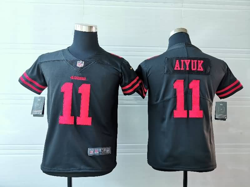 Kids San Francisco 49ers AIYUK #11 Black NFL Jersey