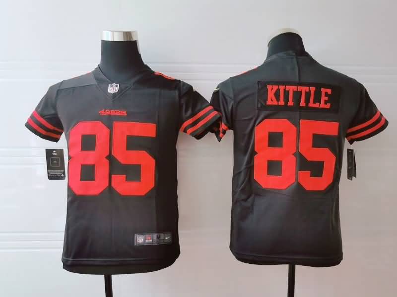 Kids San Francisco 49ers KITTLE #85 Black NFL Jersey