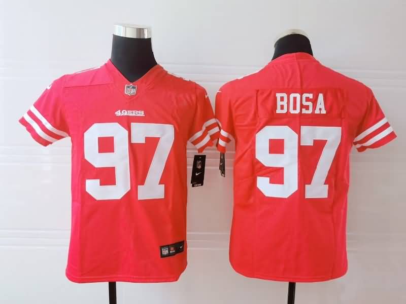 Kids San Francisco 49ers BOSA #97 Red NFL Jersey