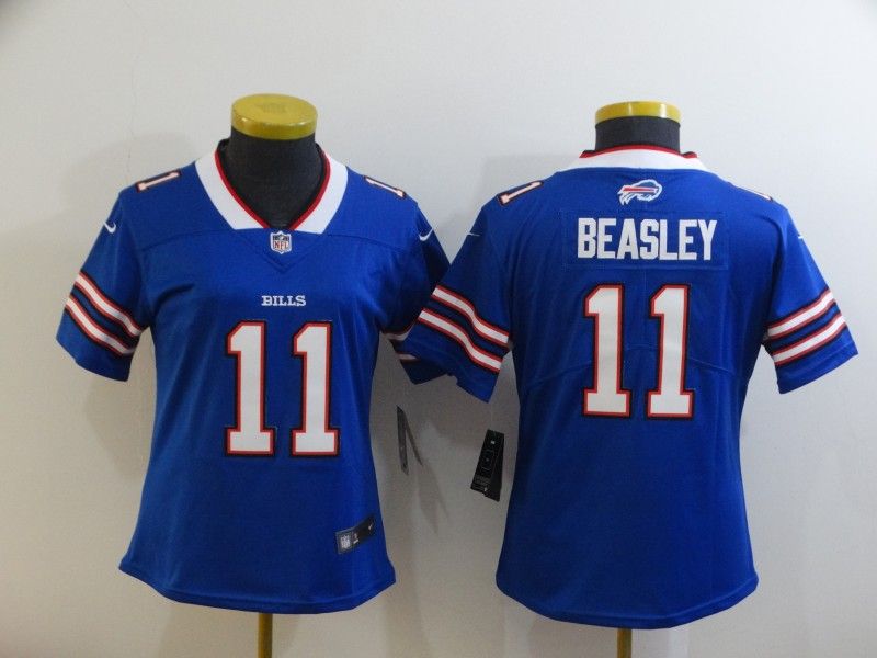 Buffalo Bills BEASLEY #11 Blue Women NFL Jersey