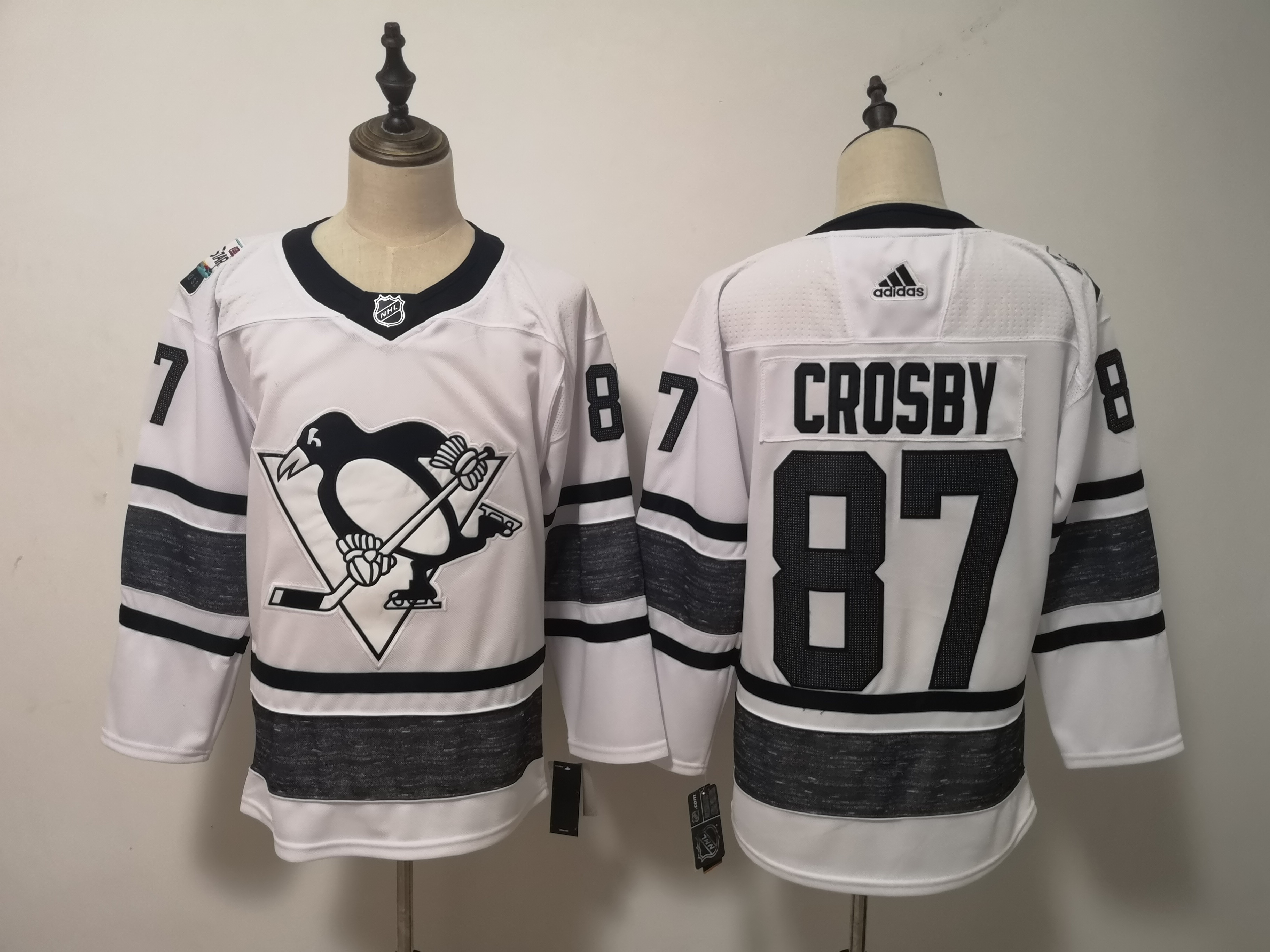2019 Pittsburgh Penguins CROSBY #87 White All Star NHL Jersey