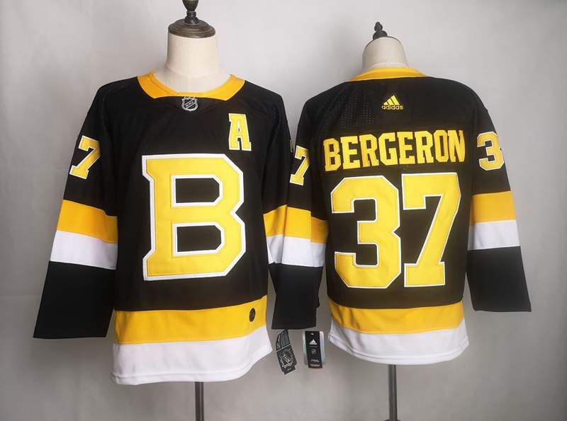 Boston Bruins BERGERON #37 Black Classics NHL Jersey