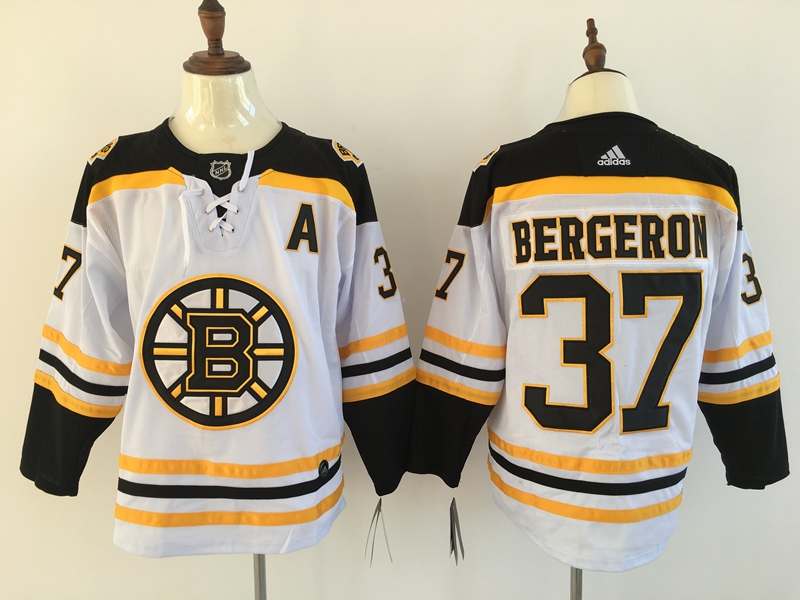 Boston Bruins BERGERON #37 White NHL Jersey